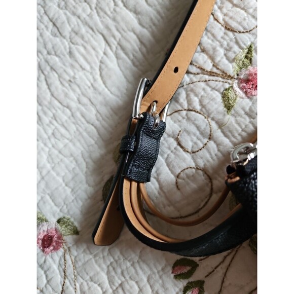 Michael Kors Black Signature MK Logo Belt Bag Waist Fanny Pack - Picture 2 of 7